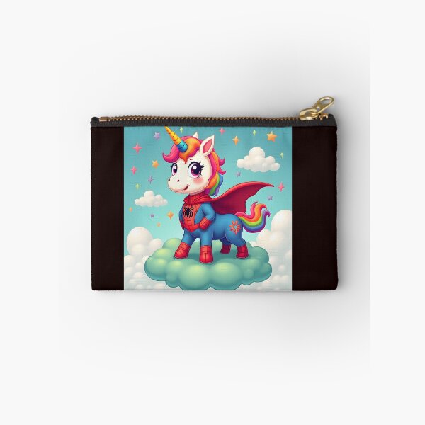 Item preview, Rainbow Superhero Unicorn – Spider-Inspired Fantasy Art designed and sold by NCLaserDesigns.
