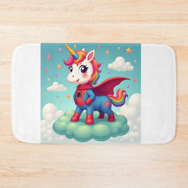 Item preview, Rainbow Superhero Unicorn – Spider-Inspired Fantasy Art designed and sold by NCLaserDesigns.