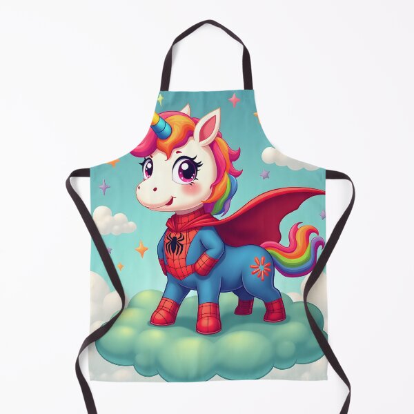 Item preview, Rainbow Superhero Unicorn – Spider-Inspired Fantasy Art designed and sold by NCLaserDesigns.