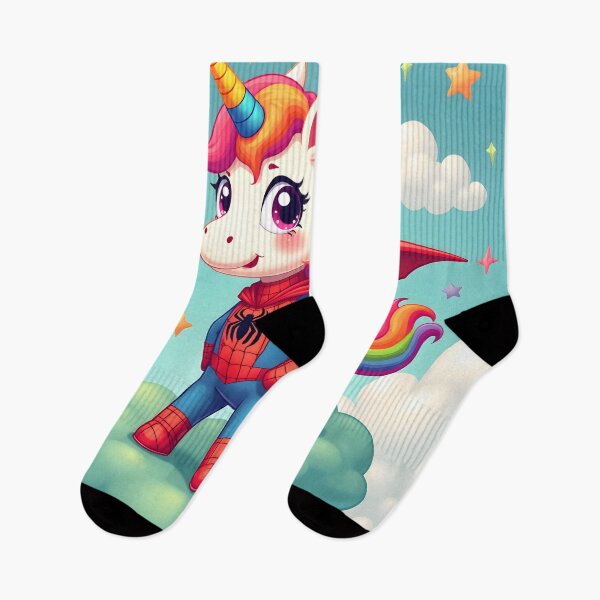 Item preview, Rainbow Superhero Unicorn – Spider-Inspired Fantasy Art designed and sold by NCLaserDesigns.