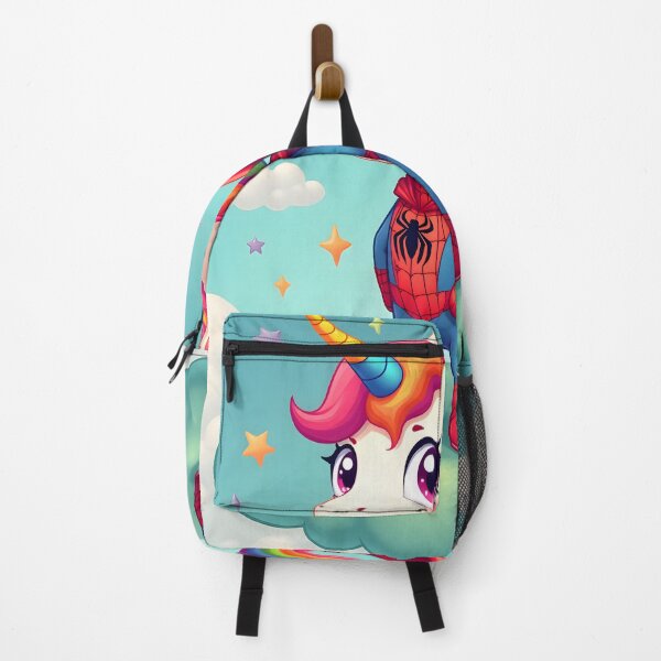 Item preview, Rainbow Superhero Unicorn – Spider-Inspired Fantasy Art designed and sold by NCLaserDesigns.