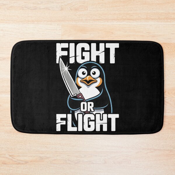 Item preview, Fight Or Flight Meme Penguin designed and sold by Redgiant87x.