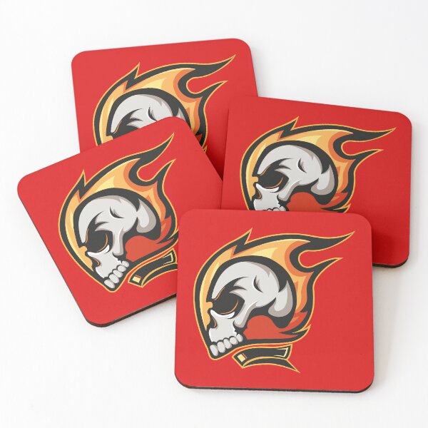 Item preview, Skull in flames designed and sold by MerlinWear.