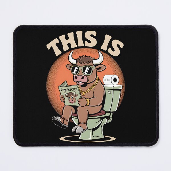 Item preview, This Is Bullshit Toilet - This funny gift is perfect for people with a sense of humor who love sarcasm, memes, and aren’t afraid to say what they really think. designed and sold by ZyziowskyArt.