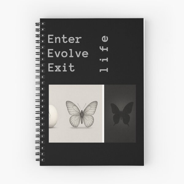 Item preview, Evolve life Enter life Exit life. Entering life like a butterfly. designed and sold by Marpin91.