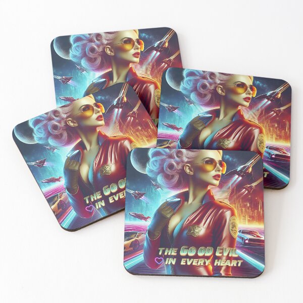 Item preview, Cyberpunk Lady Racer Neon designed and sold by Voodoo Store Paranormal Collections.
