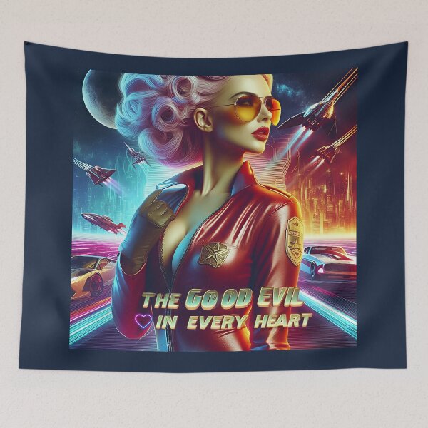 Item preview, Cyberpunk Lady Racer Neon designed and sold by Voodoo Store Paranormal Collections.