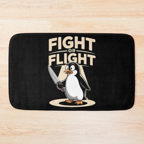 Item preview, Fight Or Flight Meme Penguin designed and sold by Redgiant87x.