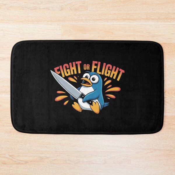 Item preview, Fight Or Flight Meme Penguin designed and sold by Redgiant87x.