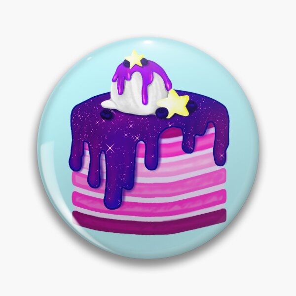 Item preview, A multi-layered cake with decorative stars and a scoop of ice cream as a sweet topping designed and sold by katecheerycake.