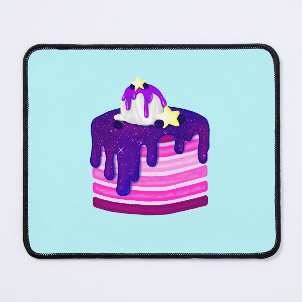 Item preview, A multi-layered cake with decorative stars and a scoop of ice cream as a sweet topping designed and sold by katecheerycake.