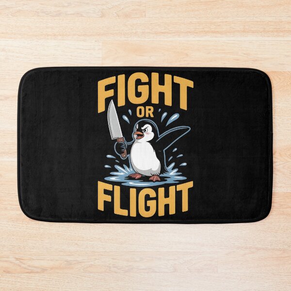 Item preview, Fight Or Flight Meme Penguin designed and sold by Redgiant87x.