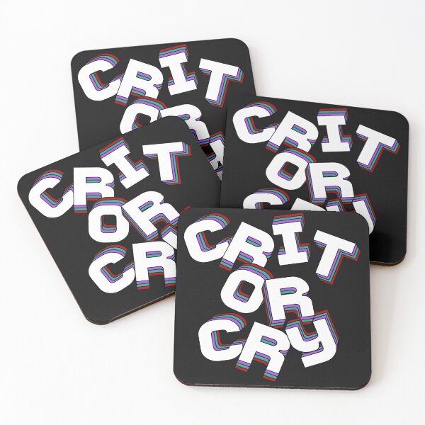 Item preview, Crit or Cry - Rainbow-Layer Outline designed and sold by Hobby_Nexus.