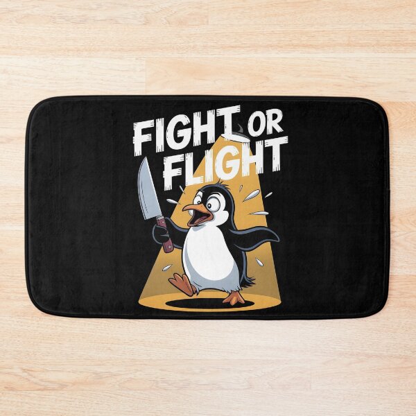 Item preview, Fight Or Flight Meme Penguin designed and sold by Redgiant87x.
