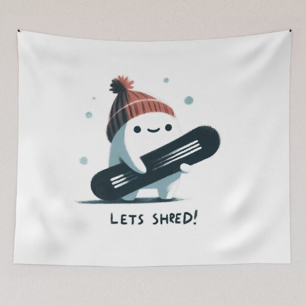 Item preview, Let's Shred! Snowboarding Creature Style designed and sold by Slick-Waffles.