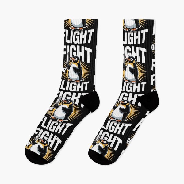 Item preview, Fight Or Flight Meme Penguin designed and sold by Redgiant87x.