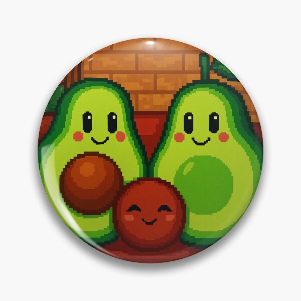 Item preview, avo family pixel art avocado family palta kawaii home designed and sold by ZerpaGiovanna.