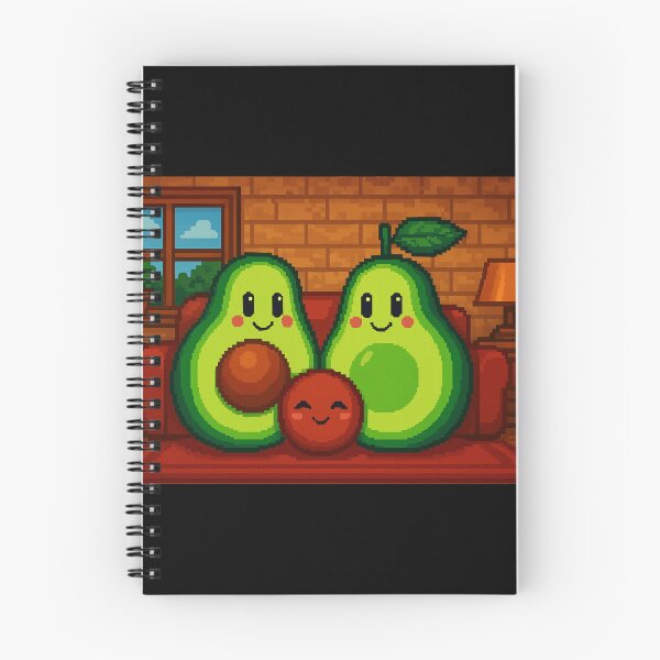 Item preview, avo family pixel art avocado family palta kawaii home designed and sold by ZerpaGiovanna.
