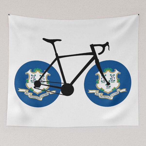 Item preview, Connecticut Flag Cycling designed and sold by Esskay Designs.