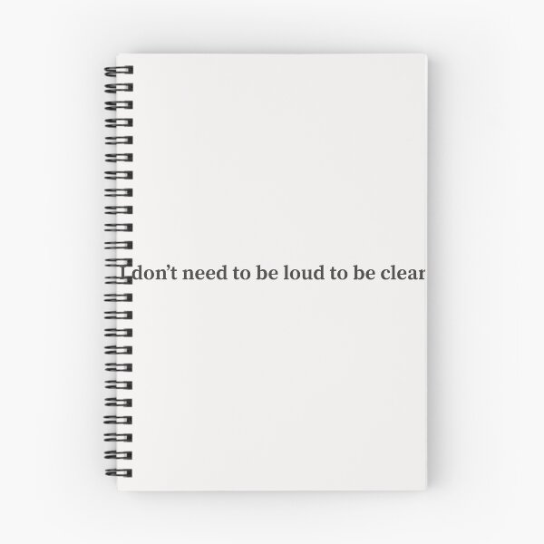 Item preview, I don’t need to be loud to be clear – minimalist quote about quiet confidence designed and sold by KWkindwaves.