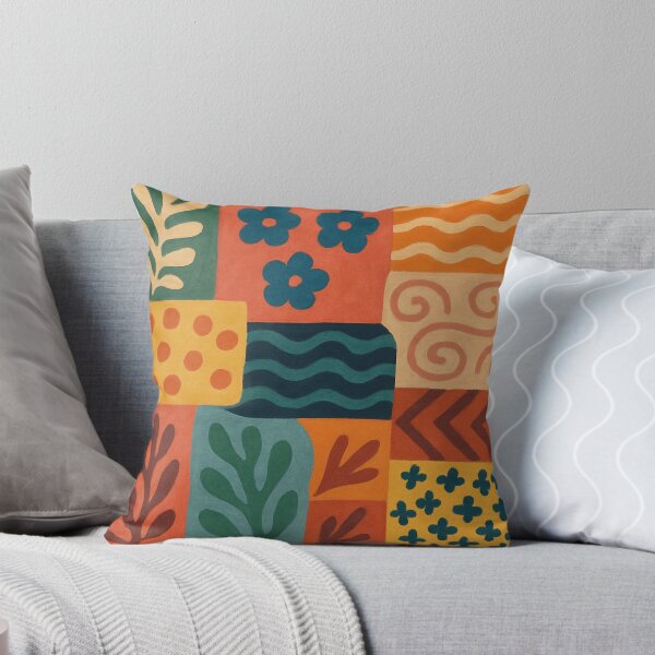 Item preview, Fun Retro Garden Collage Pattern Motif designed and sold by tonymagnerart.
