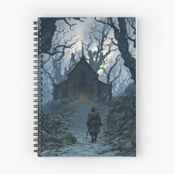 Item preview, Knight Approaching Haunted Chapel designed and sold by Design-Illusi0n.