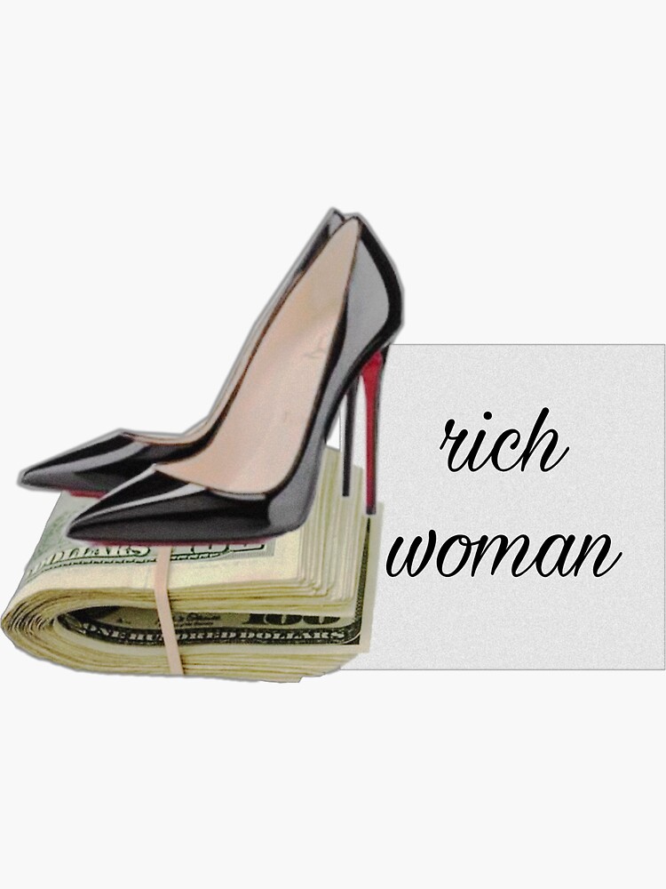 Thumbnail 3 of 3, Sticker, Rich woman designed and sold by Animeshop0.