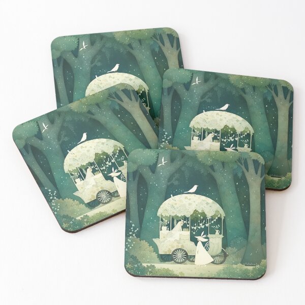 Item preview, Elegant Fairy Carriage in Enchanted Forest designed and sold by hobakmacha.