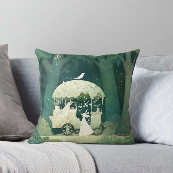 Item preview, Elegant Fairy Carriage in Enchanted Forest designed and sold by hobakmacha.