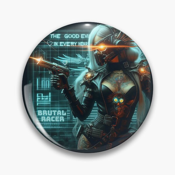 Item preview, Cyberpunk Lady Masked Warrior designed and sold by Voodoo Store Paranormal Collections.