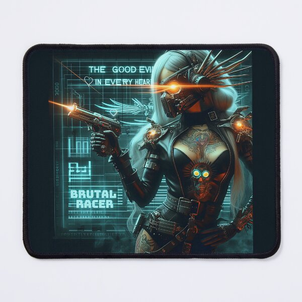 Item preview, Cyberpunk Lady Masked Warrior designed and sold by Voodoo Store Paranormal Collections.