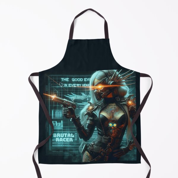 Item preview, Cyberpunk Lady Masked Warrior designed and sold by Voodoo Store Paranormal Collections.