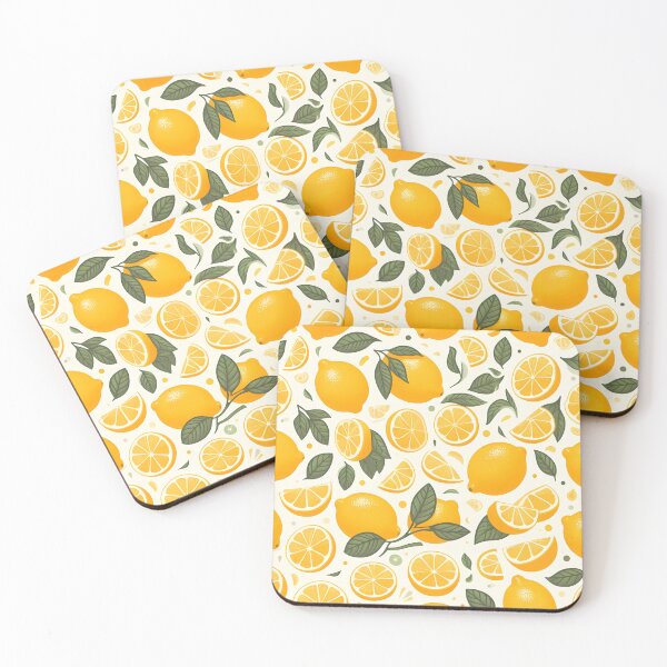 Item preview, Bright Lemons Pattern – Juicy Citrus Delight designed and sold by Coffee Lifestyle.