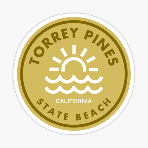 Torrey Pines State Beach California Sun Glossy Sticker