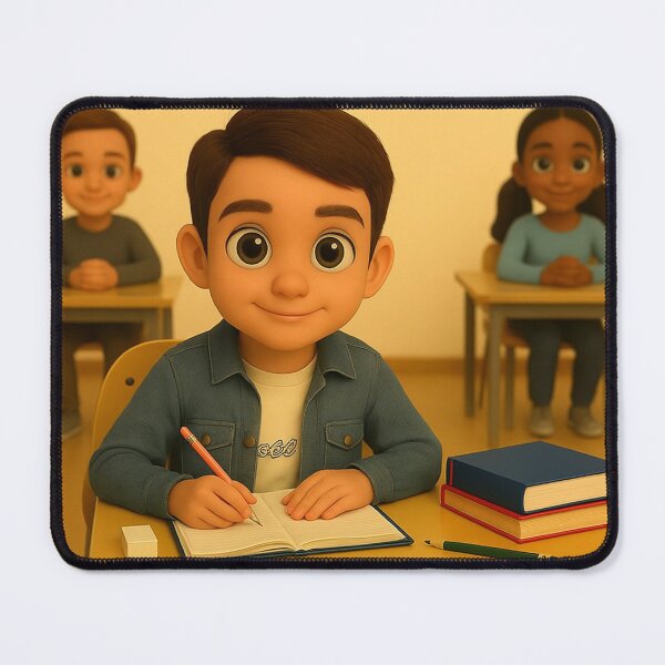 Item preview, 3D boy at school designed and sold by RossyCreaciones.