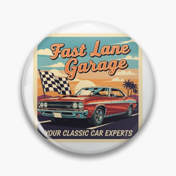 Item preview, Fast lane garage classic car designed and sold by Design your dreams.