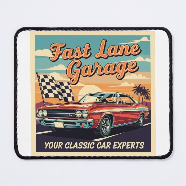 Item preview, Fast lane garage classic car designed and sold by Design your dreams.