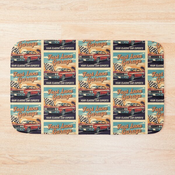 Item preview, Fast lane garage classic car designed and sold by Design your dreams.