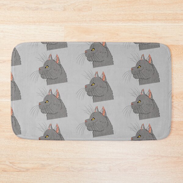Item preview, Gray Cat Face Profile  designed and sold by mizdarknezz3.