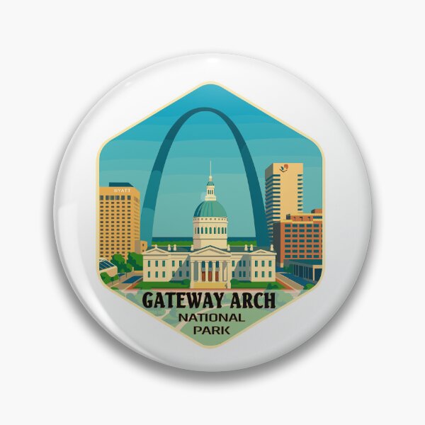 Item preview, Gateway Arch National Park Retro Sticker designed and sold by Ismeal Von.