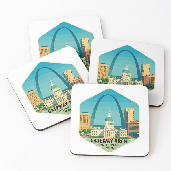 Item preview, Gateway Arch National Park Retro Sticker designed and sold by Ismeal Von.
