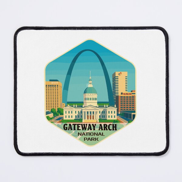 Item preview, Gateway Arch National Park Retro Sticker designed and sold by Ismeal Von.