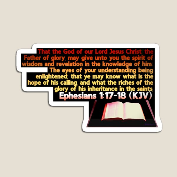Item preview, Ephesians 1:17-18 KJV designed and sold by IddotheProphet.