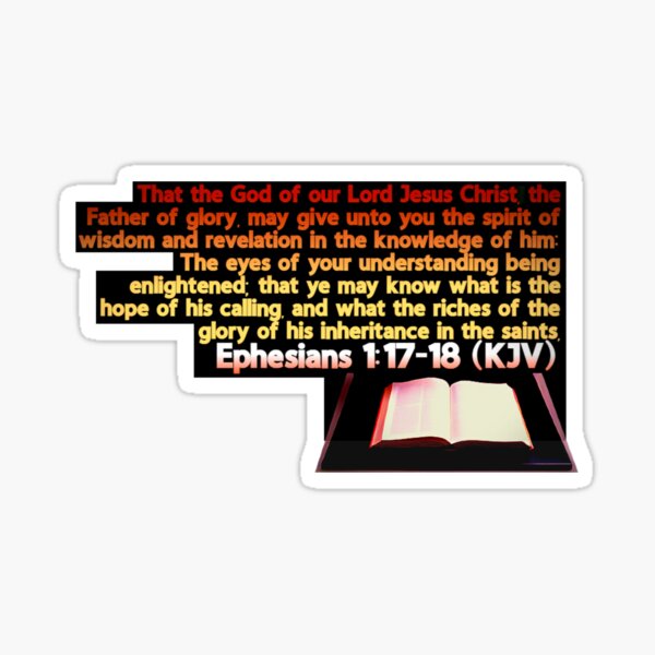 Item preview, Ephesians 1:17-18 KJV designed and sold by IddotheProphet.