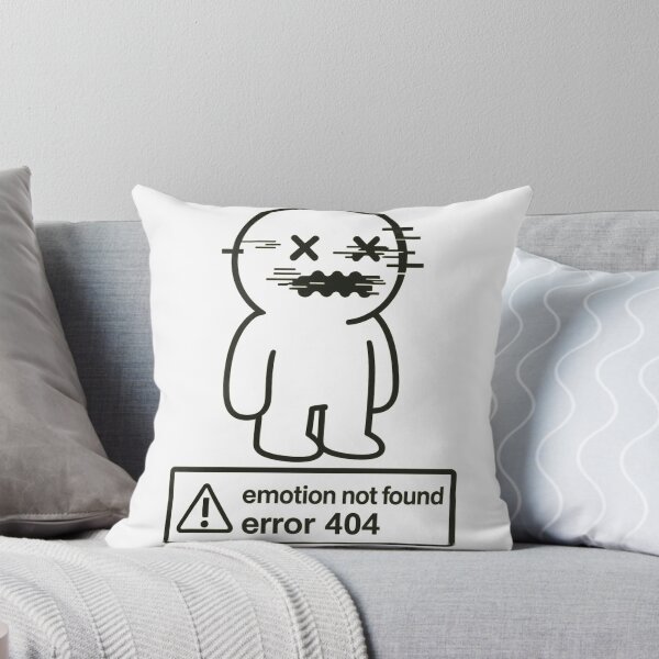 Item preview, Emotion Not Found – Error 404 Cute Glitch designed and sold by Doostod.
