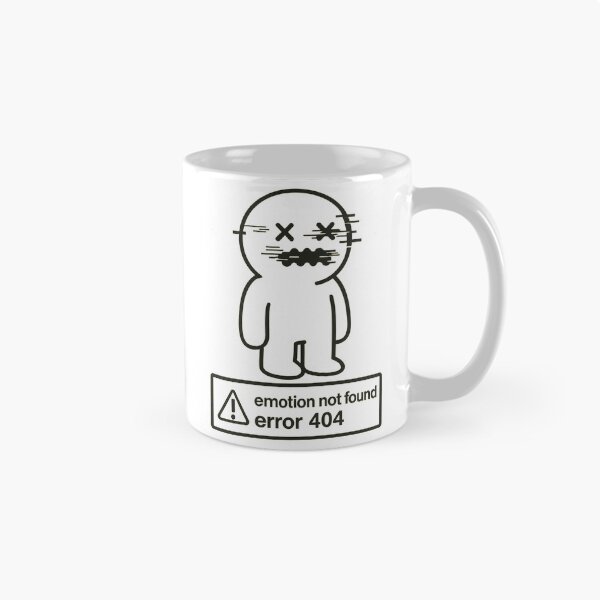 Item preview, Emotion Not Found – Error 404 Cute Glitch designed and sold by Doostod.