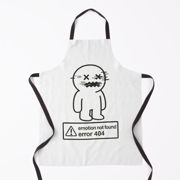 Item preview, Emotion Not Found – Error 404 Cute Glitch designed and sold by Doostod.
