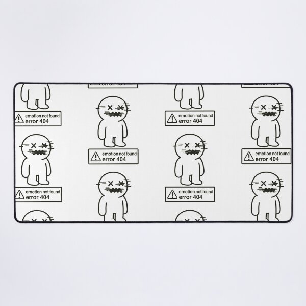 Item preview, Emotion Not Found – Error 404 Cute Glitch designed and sold by Doostod.