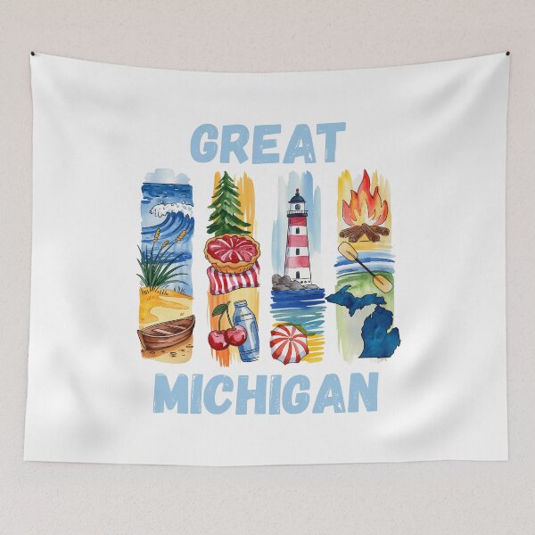 Artikelvorschau, Great Michigan – Stolz auf die Seeseite und pures Michigan-Design entworfen und verkauft von CleanDecor.
