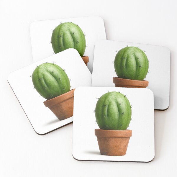 Item preview, Whimsical Cactus in Terracotta Pot – Realistic Art Style designed and sold by Pacika.